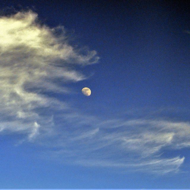 Guter Mond aus den Flugzeug