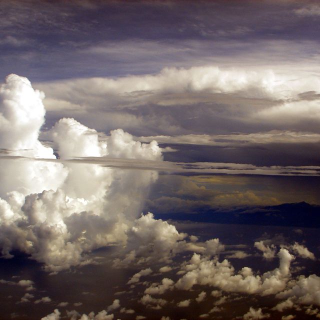 Wolkenstimmung vor Südamerika